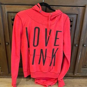 Victoria’s Secret PINK Red Hoodie & Joggers Size M